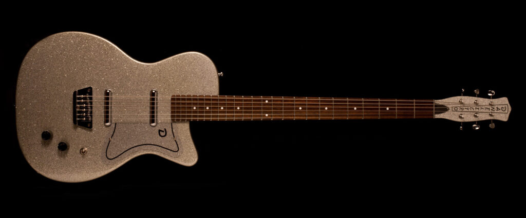 Danelectro Baritone Silver Metal Flake