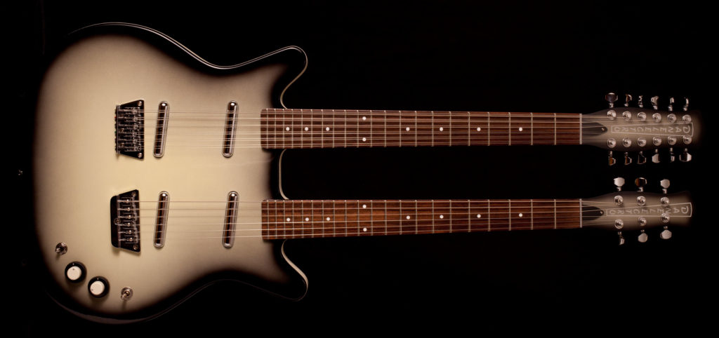 Danelectro Double Neck 6/12 Black Burst