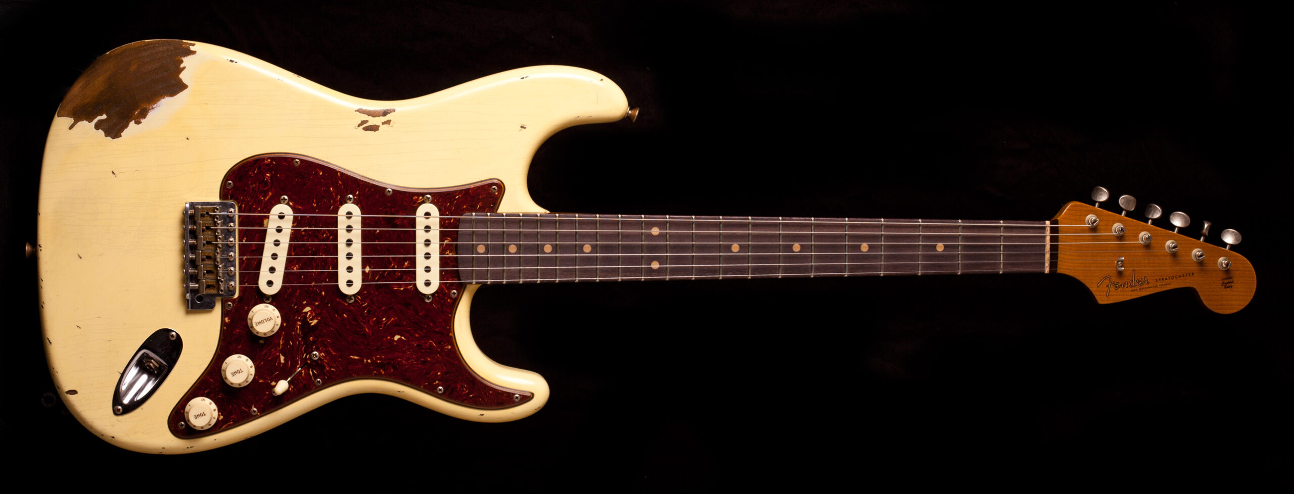 Fender Stratocaster '60 Roasted Alder Heavy Relic Aged Vintage White
