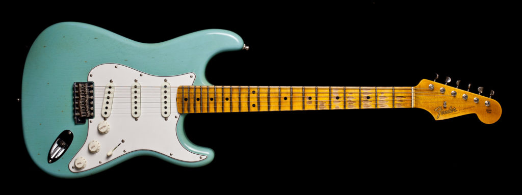 Fender Stratocaster Postmodern Journeyman Aged Daphne Blue 2018 Demo Model