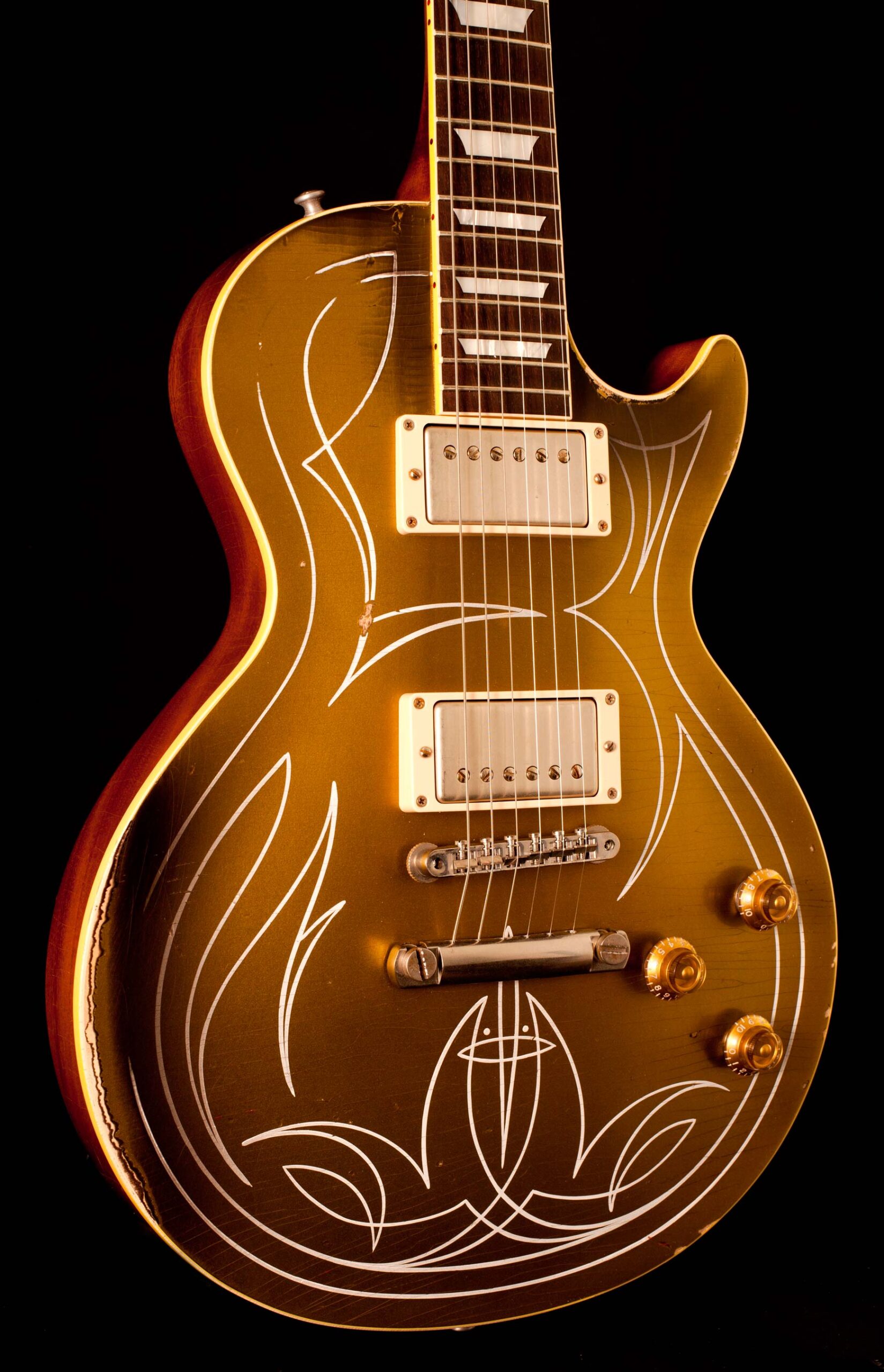 Gibson Billy F. Gibbons Goldtop Aged Pinstripes - Image 3