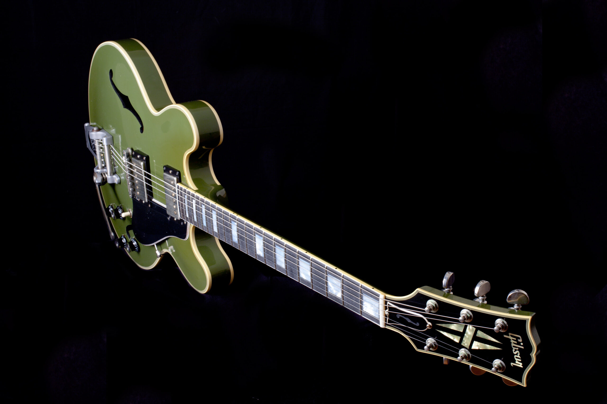 Gibson ES-355 Bigsby Drab Green - Image 2