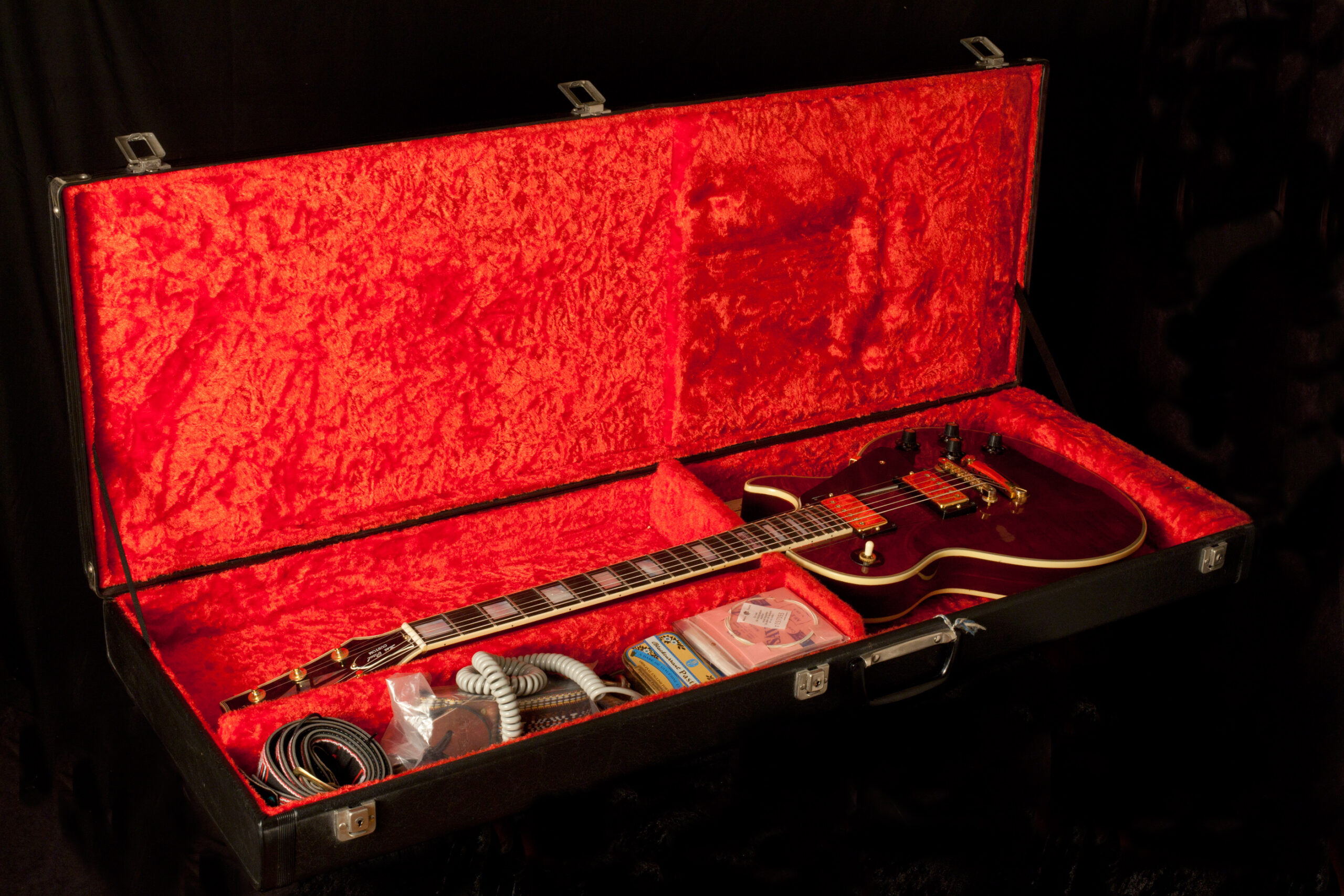 Gibson Les Paul Custom 1975 Wine Red all Original - Image 4