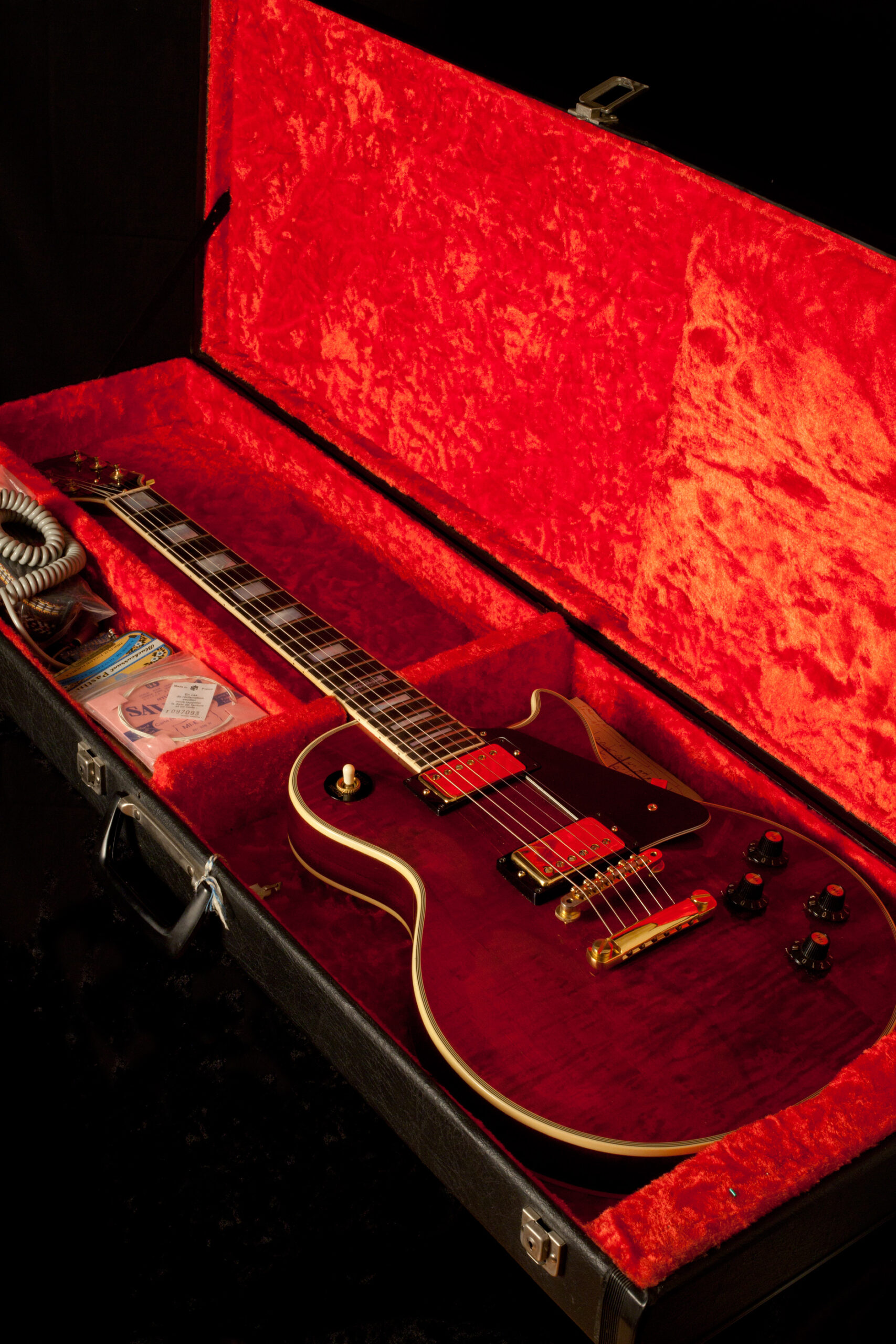 Gibson Les Paul Custom 1975 Wine Red all Original - Image 5
