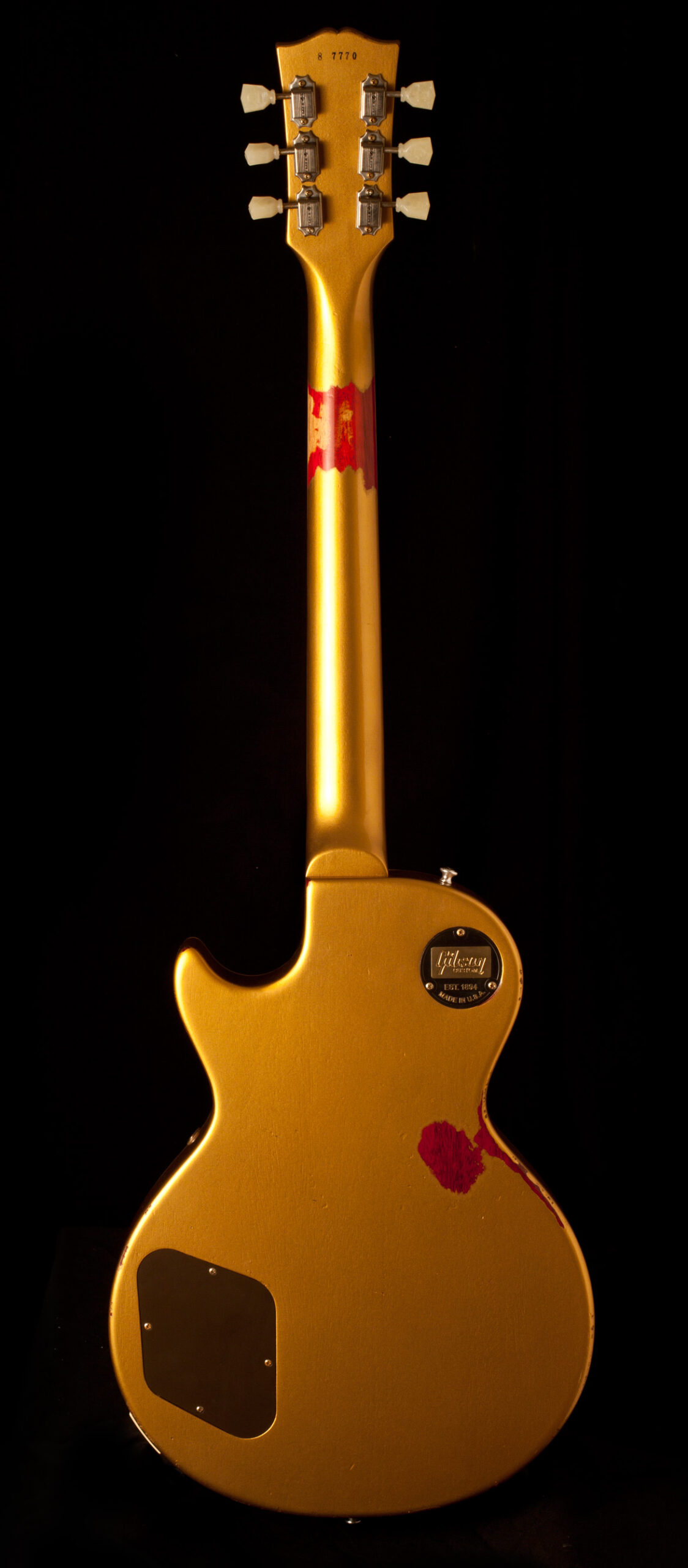 Gibson Les Paul "Painted Over" Gold over Sunburst - Image 2
