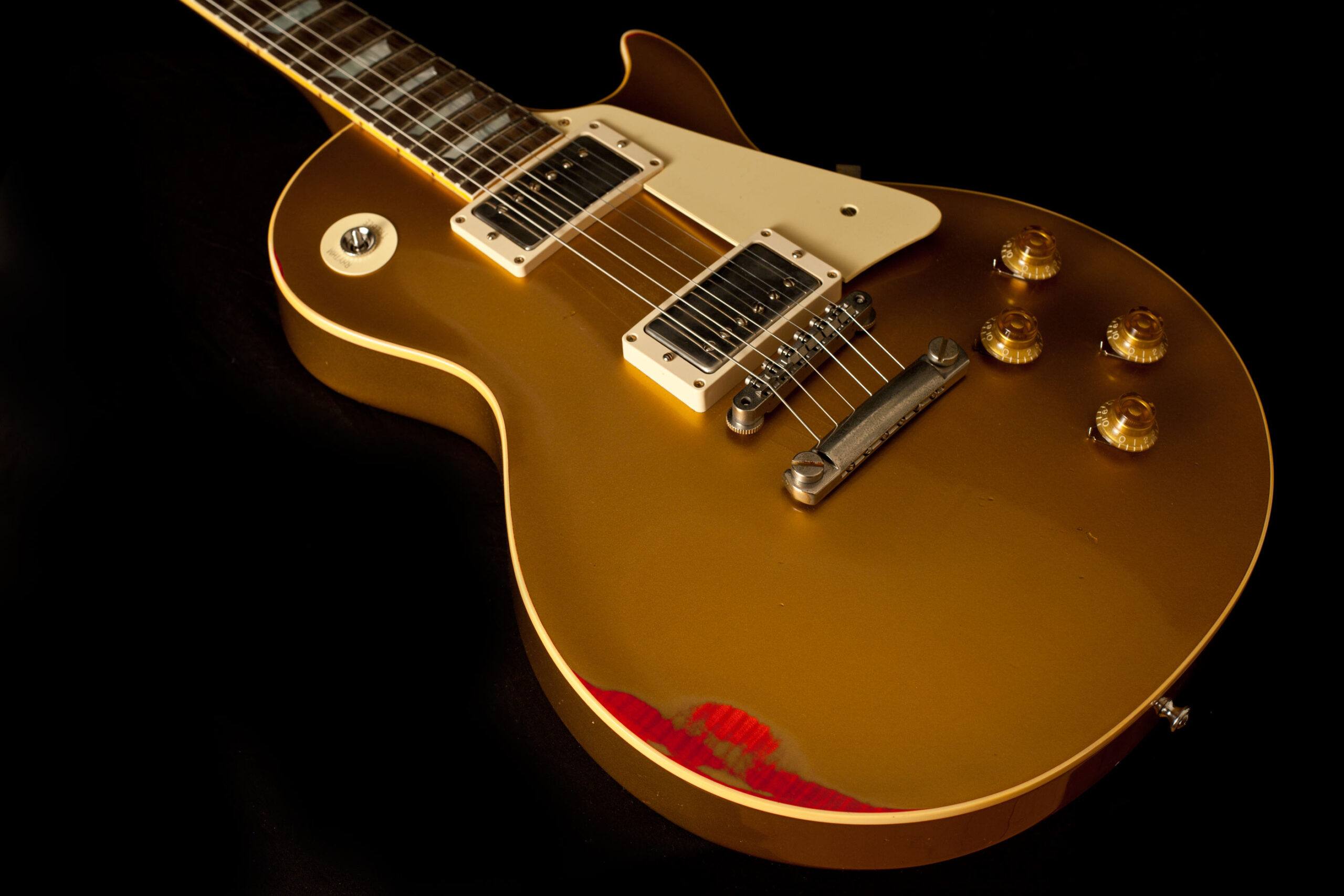 Gibson Les Paul "Painted Over" Gold over Sunburst - Image 5
