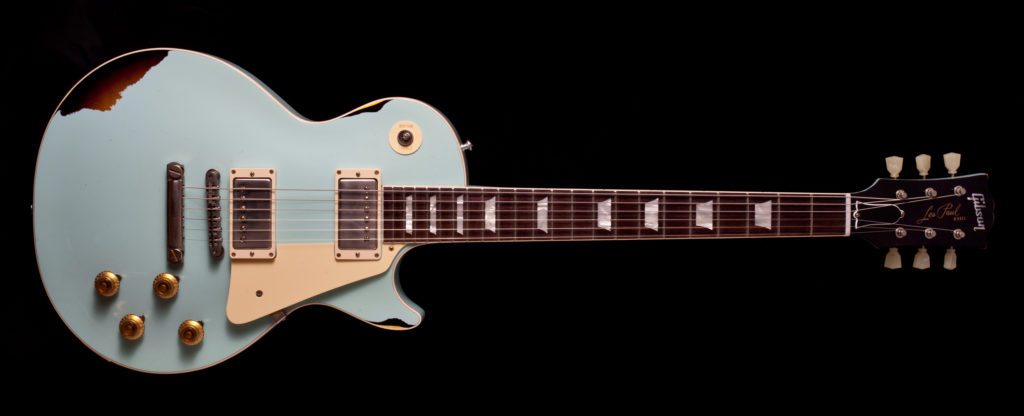 Gibson Les Paul "Painted Over" Kerry Green over Dark Burst