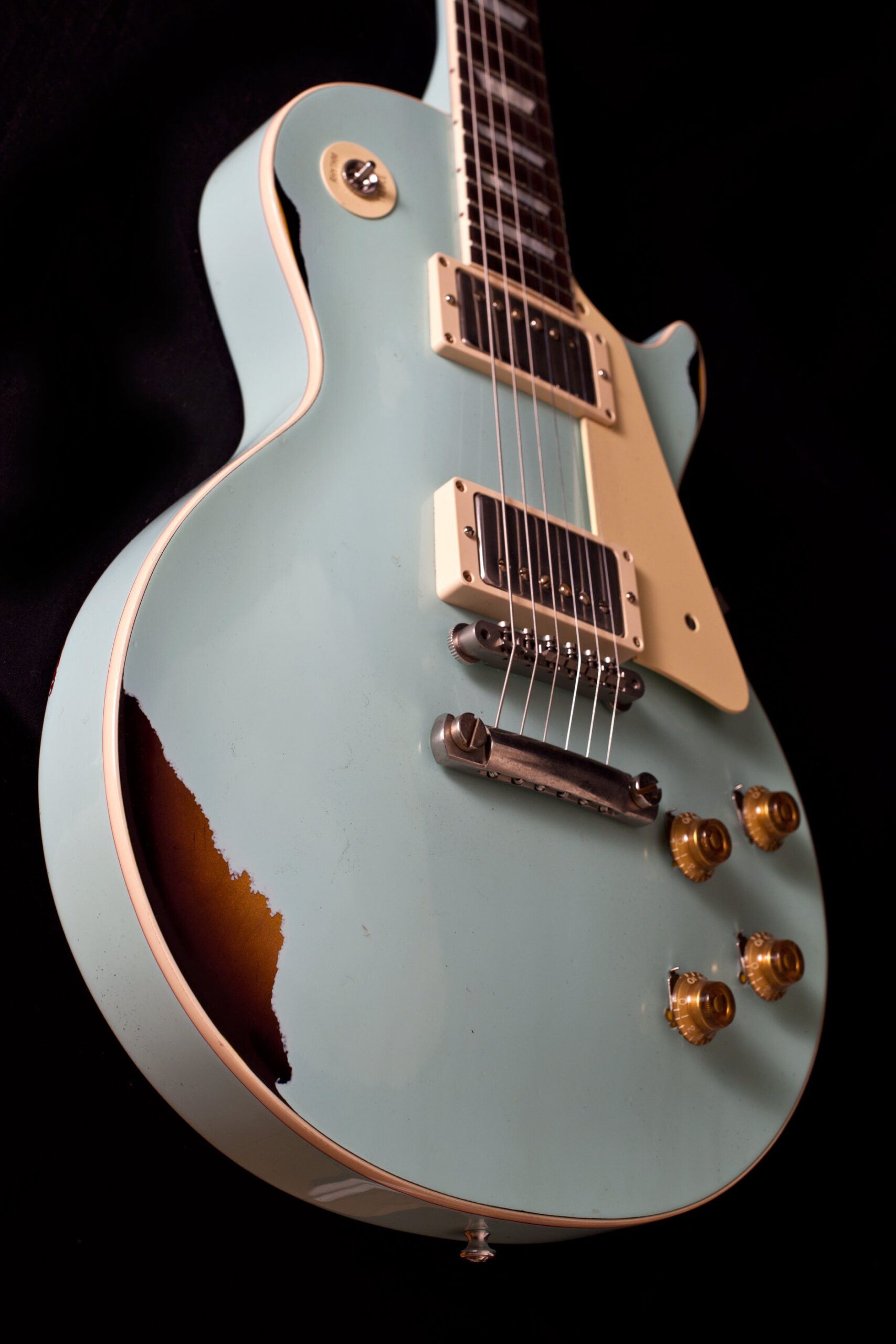 Gibson Les Paul "Painted Over" Kerry Green over Dark Burst - Image 5