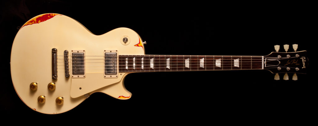Gibson Les Paul "Painted Over" Classic White over Sunburst