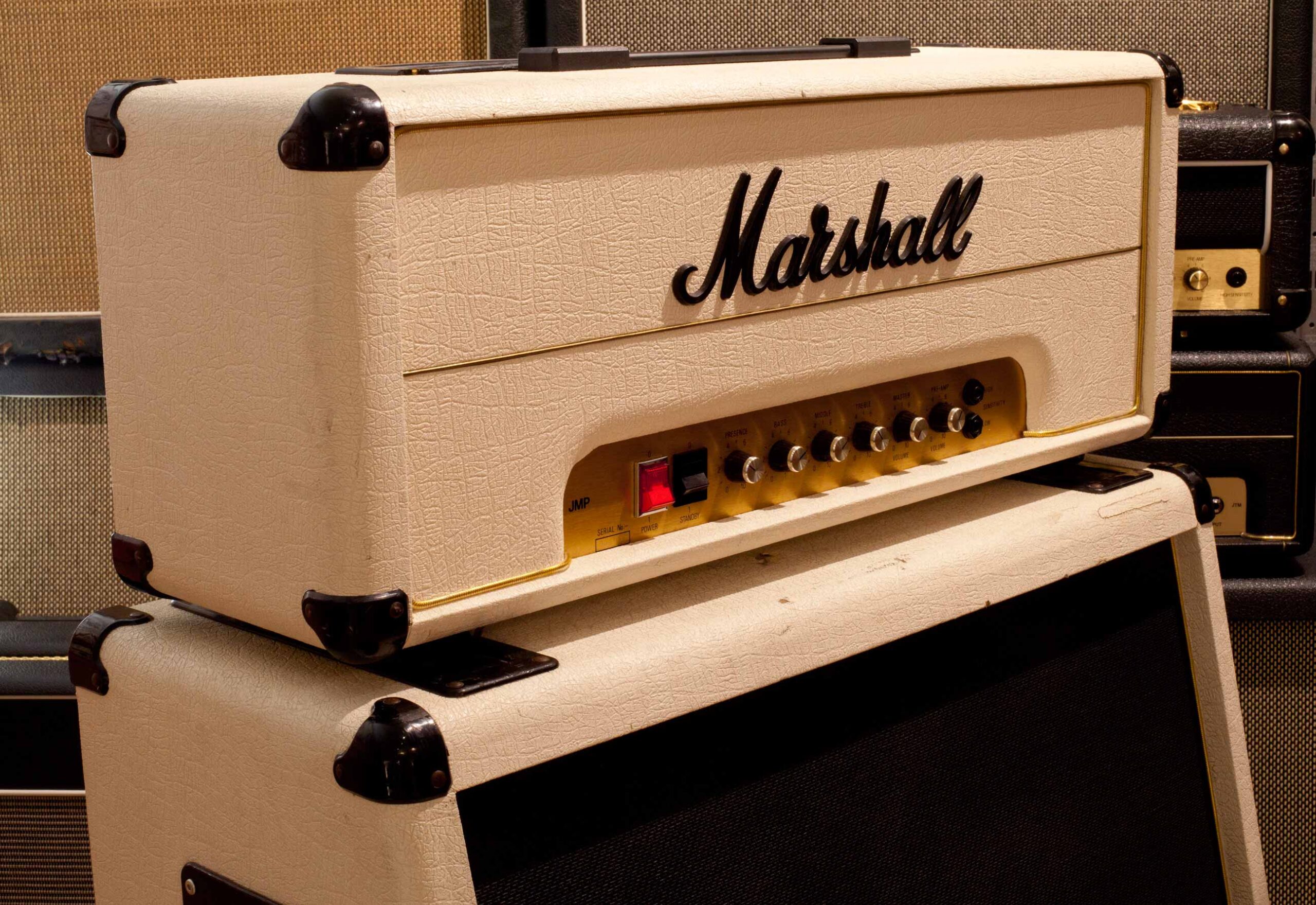 Marshall JMP Halfstack White 1983 - Image 3