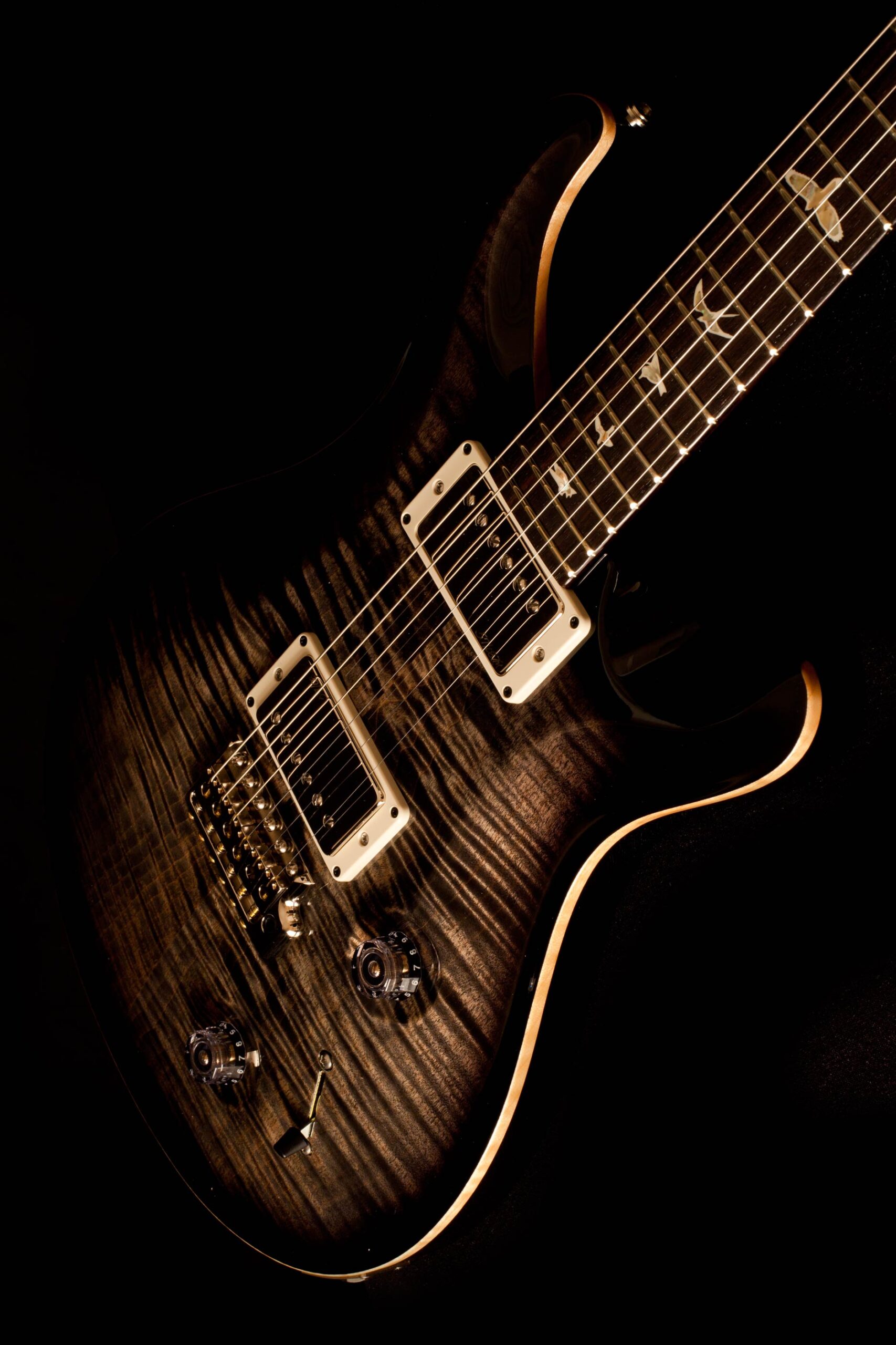 PRS Custom 22 Trem Charcoal Burst - Image 3
