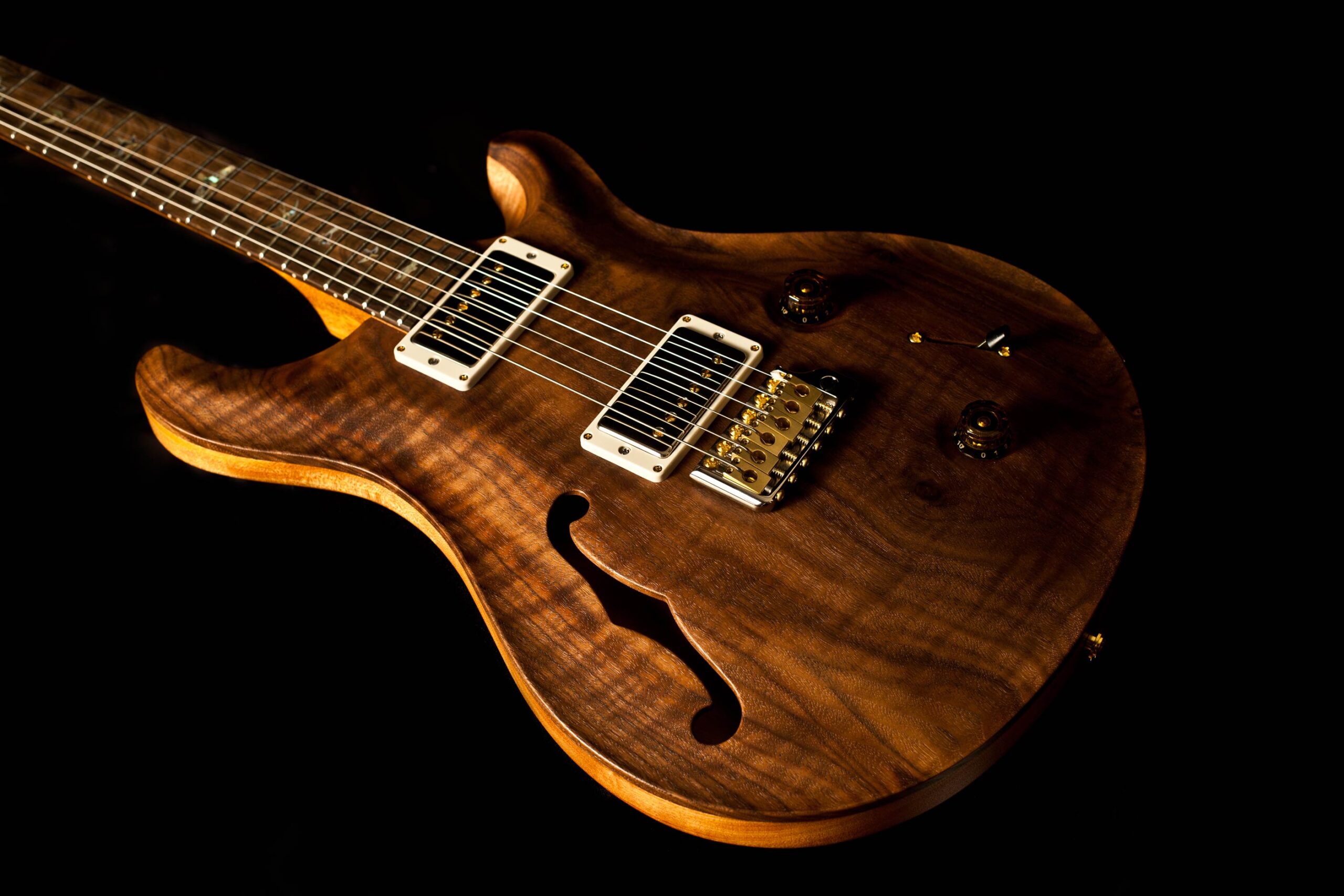 PRS Custom 22 Semi Hollow Satin Walnut "Wood Library Limited Edition" - Image 7