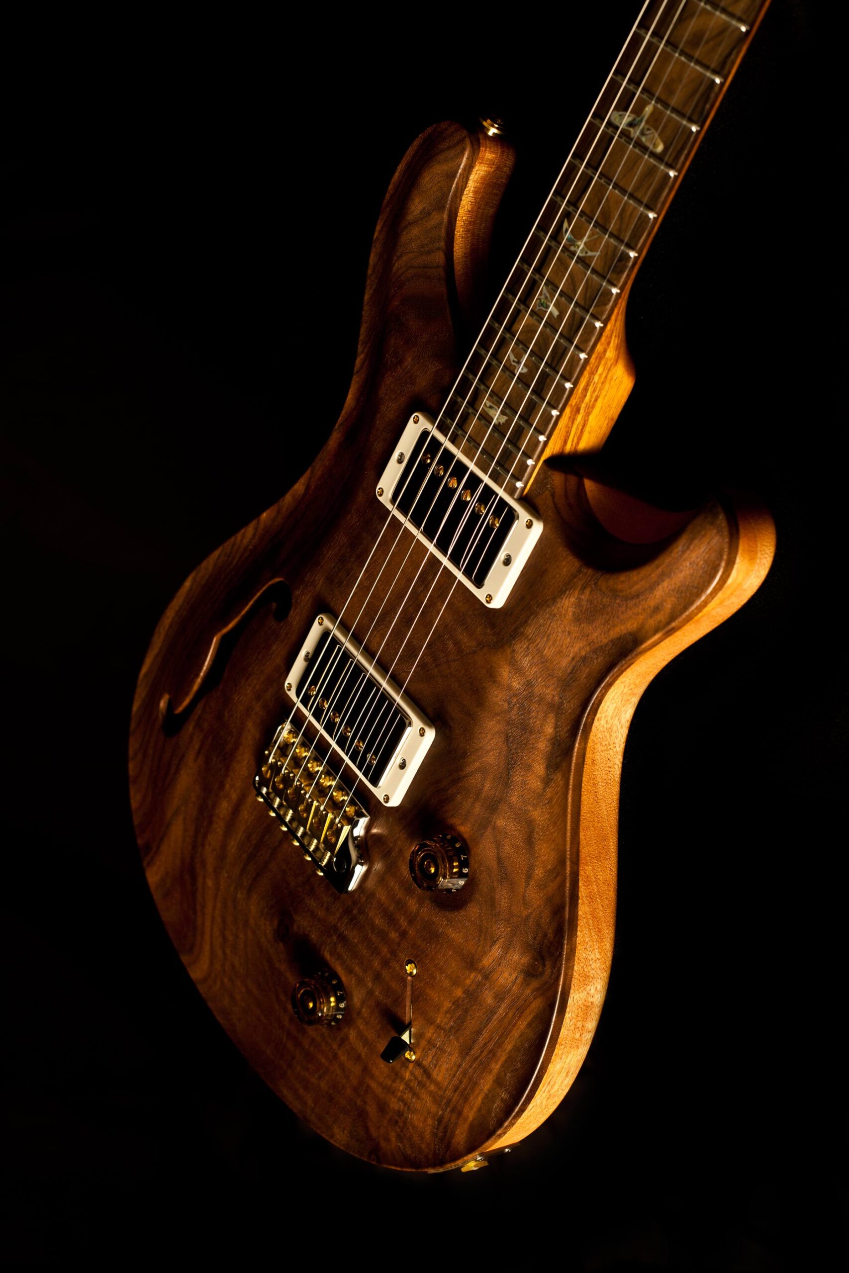 PRS Custom 22 Semi Hollow Satin Walnut "Wood Library Limited Edition" - Image 6