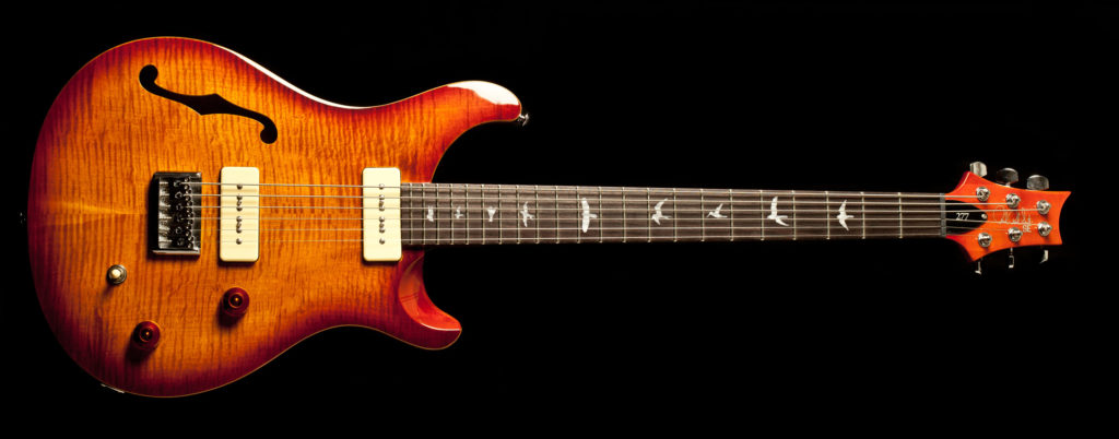 PRS SE 277 Semi-Hollow Soapbar Baritone Vintage Sunburst