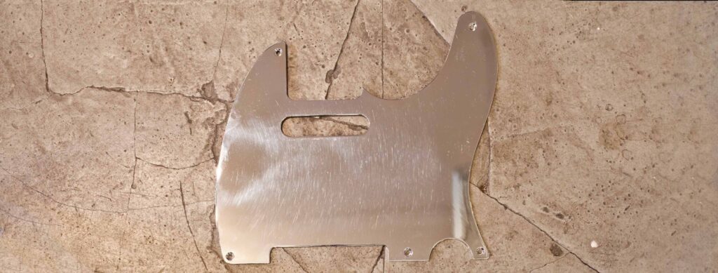 Metal Pickguard Tele Chrome