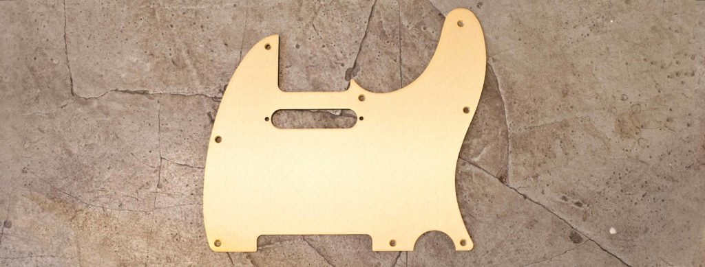 Metal Pickguard Tele Gold Anodized