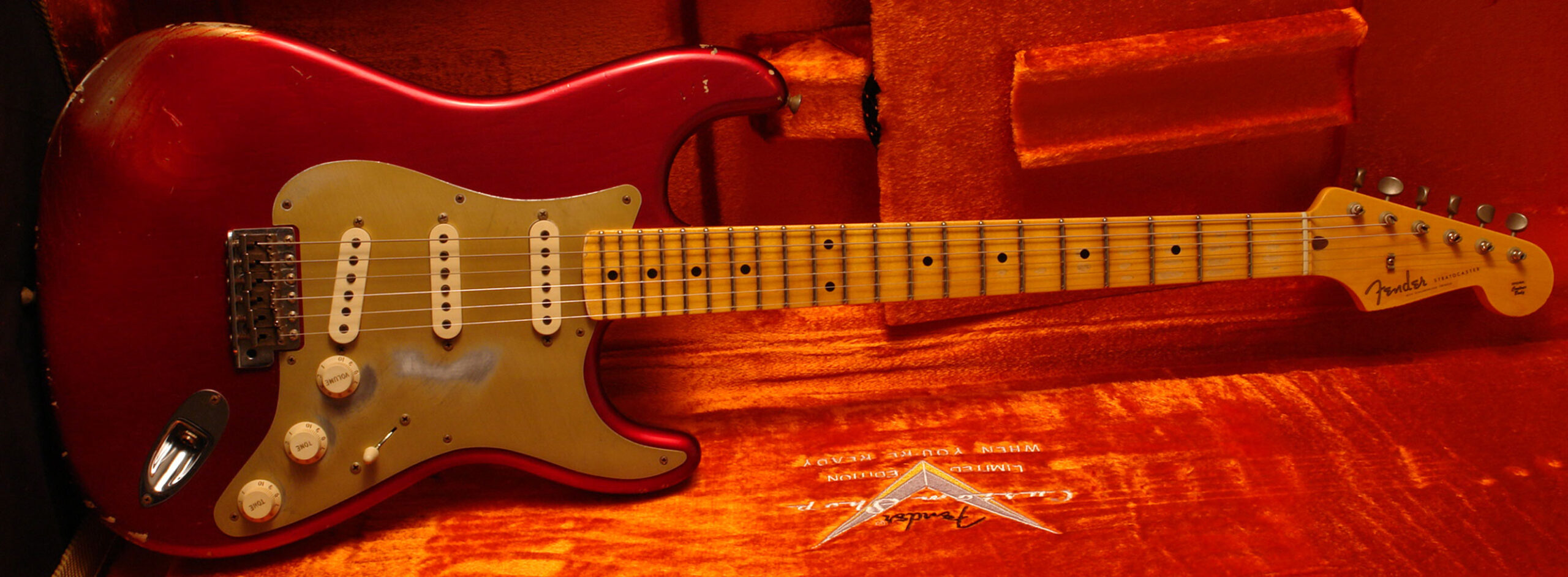 Fender Stratocaster '58 Candy Apple Red - Image 3