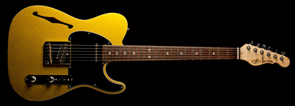 G&L Asat Classic Semi Hollow Yukon Gold Metallic