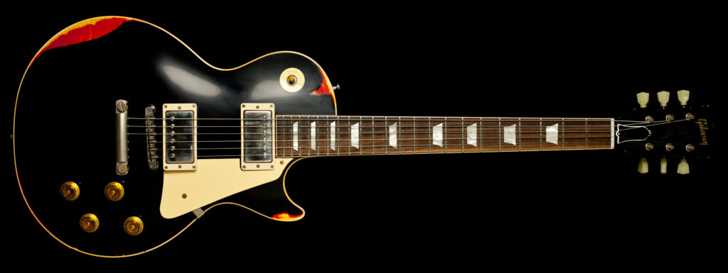 Gibson Les Paul "Painted Over" Black over Sunburst