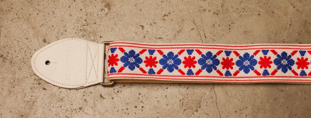 Souldier Strap Tulip Blue/Red on White