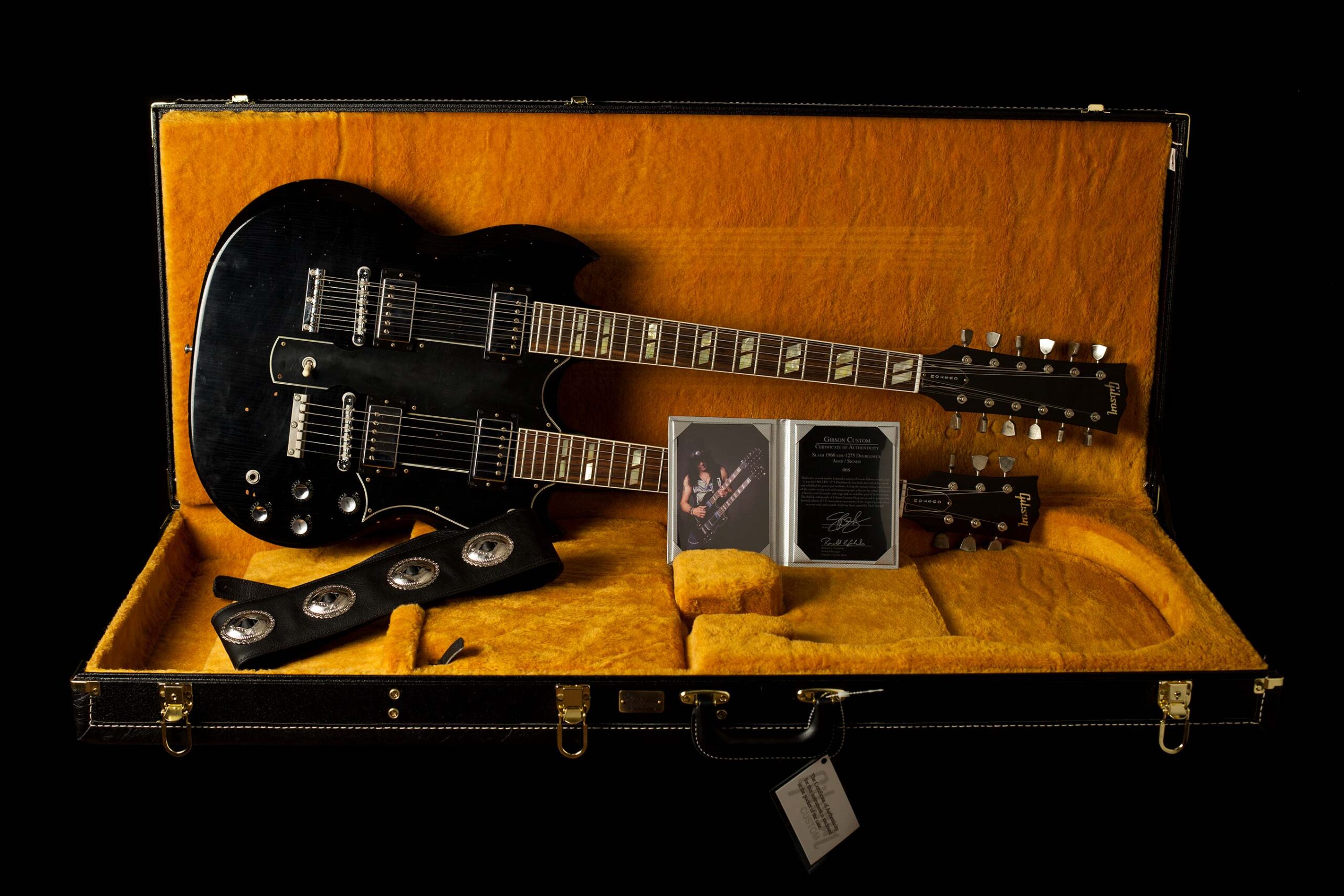 Gibson Slash 1966 EDS-1275 Doubleneck Aged & Signed - Image 10