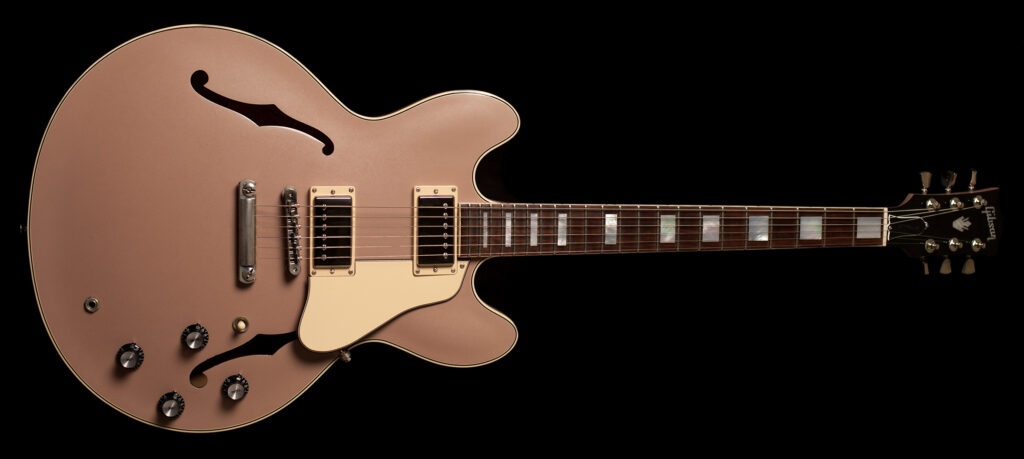 Gibson ES-335 Big Block Retro Wood Rose Metallic Limited Run 2018