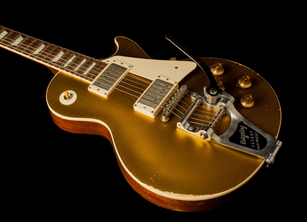 Gibson Les Paul Goldtop 1957 Heavy Aged Antique Gold Bigsby "Lucy
