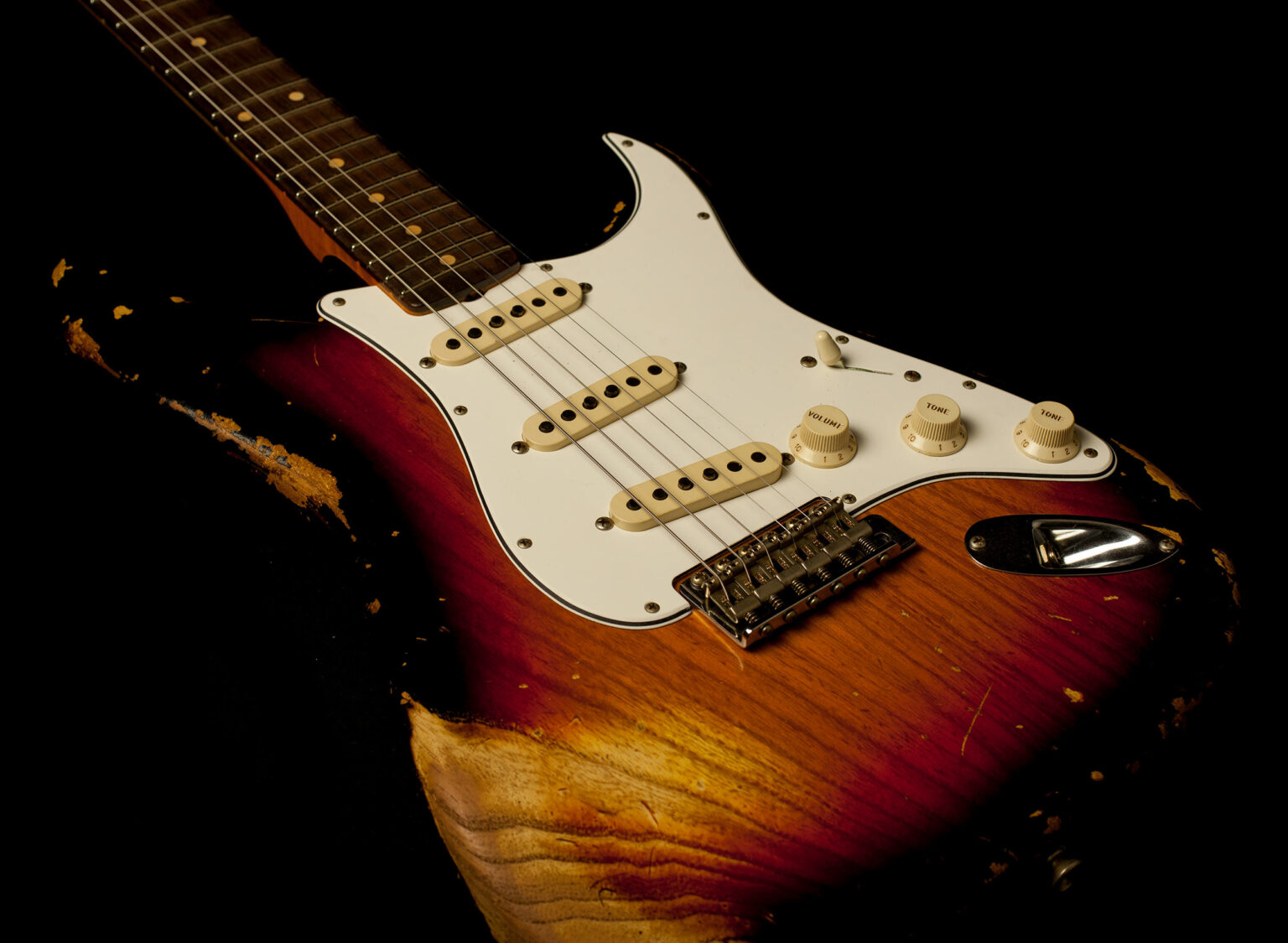 Fender Stratocaster '59 Heavy Relic 3-Tone Sunburst – Bild 6