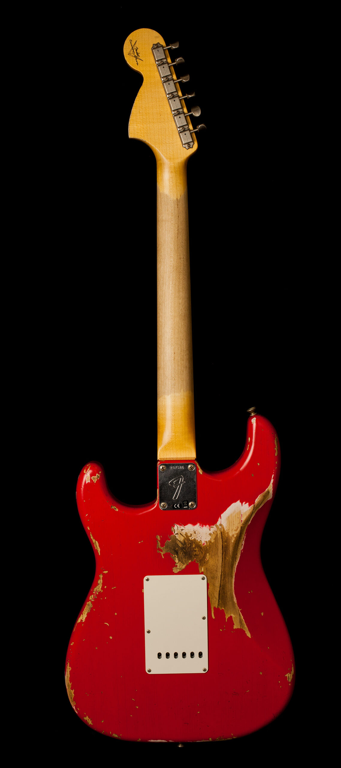 Fender Stratocaster '66 Heavy Relic Faded Hot Rod Red - Image 2