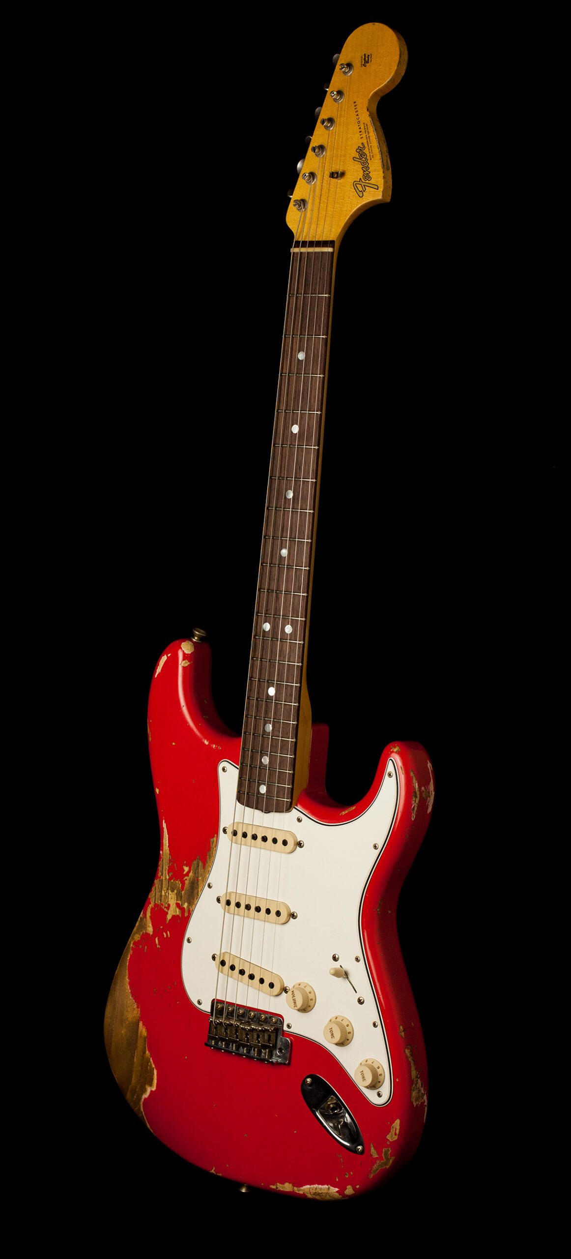 Fender Stratocaster '66 Heavy Relic Faded Hot Rod Red Gitarren Total