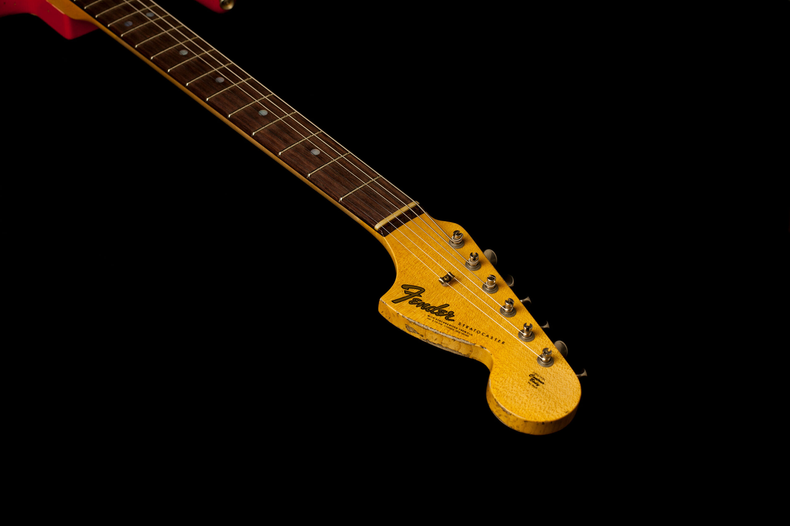 Fender Stratocaster '66 Heavy Relic Faded Hot Rod Red - Image 7