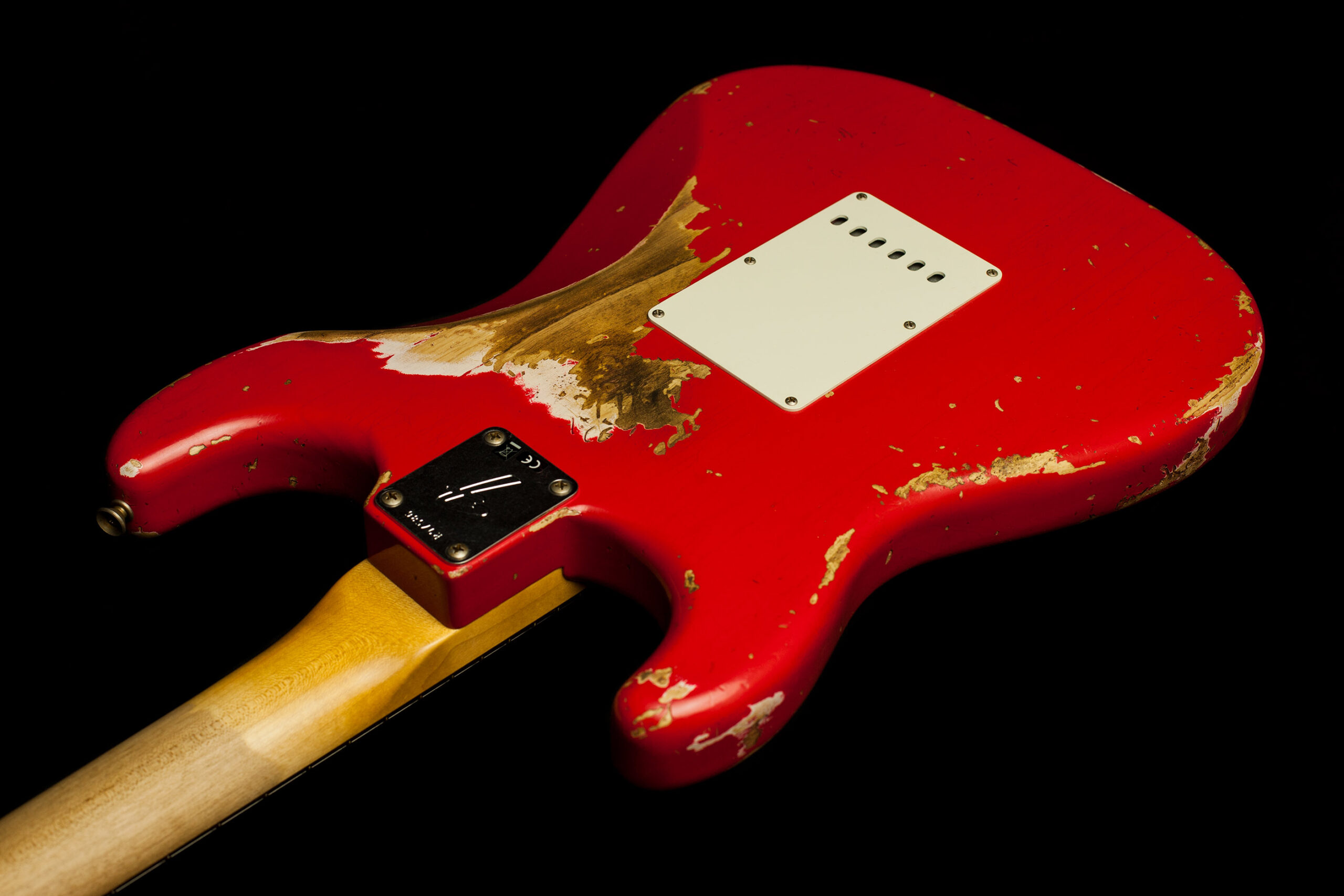Fender Stratocaster '66 Heavy Relic Faded Hot Rod Red - Image 8