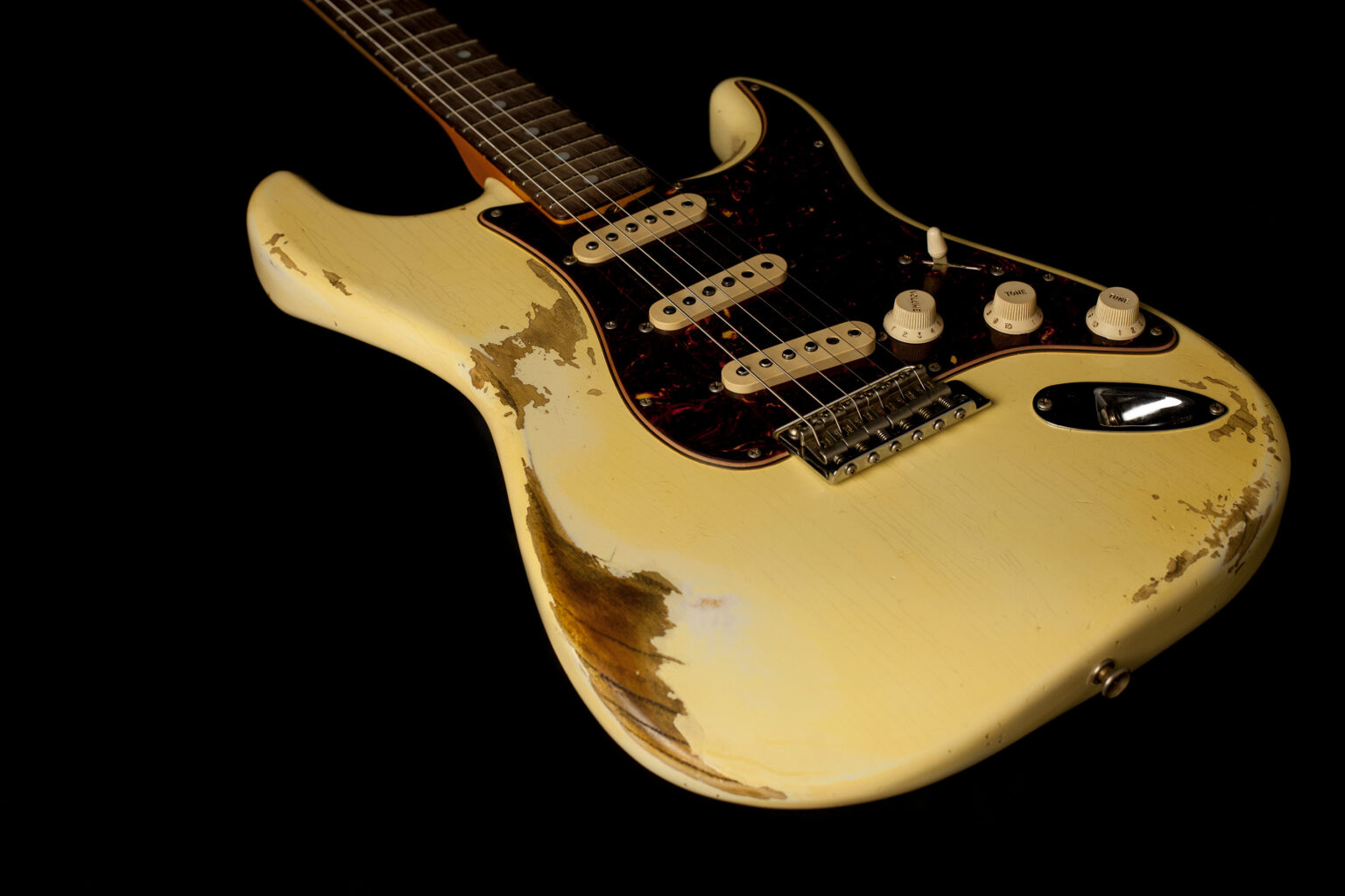 Fender Stratocaster '69 Heavy Relic Aged Vintage White – Bild 6