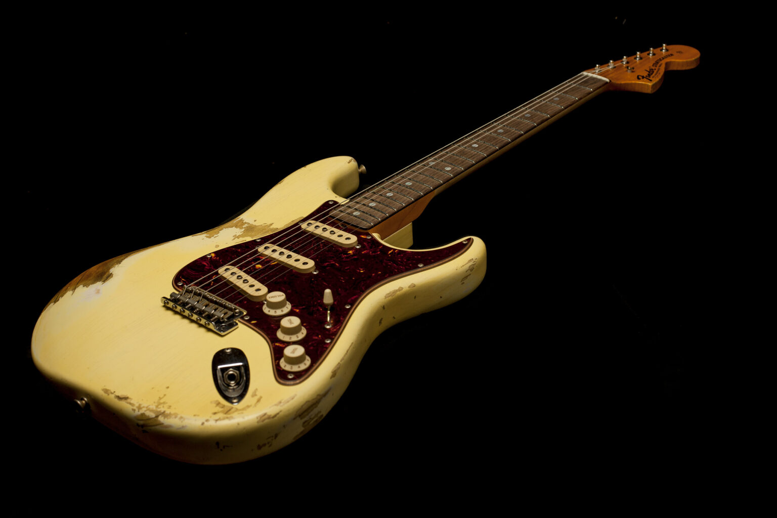 Fender Stratocaster '69 Heavy Relic Aged Vintage White – Bild 7