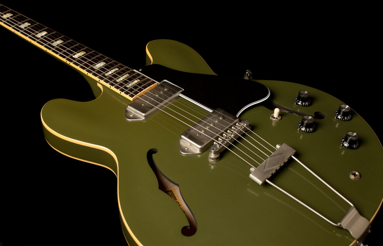 Gibson ES-330 VOS Olive Drab Green - Image 6