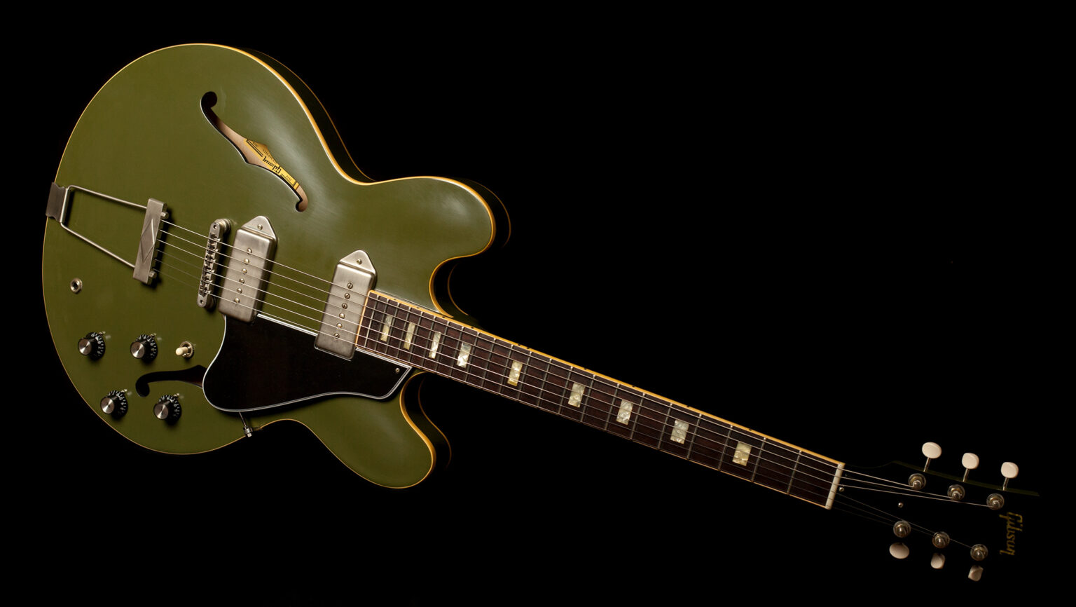 Gibson ES-330 VOS Olive Drab Green - Image 7