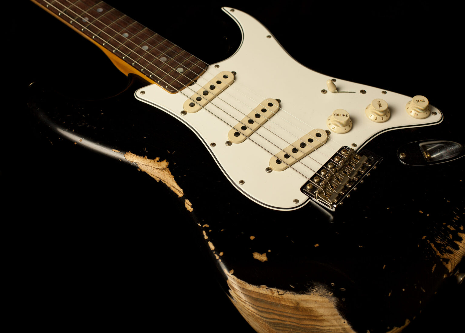 Fender Stratocaster '68 Heavy Relic Black – Bild 6