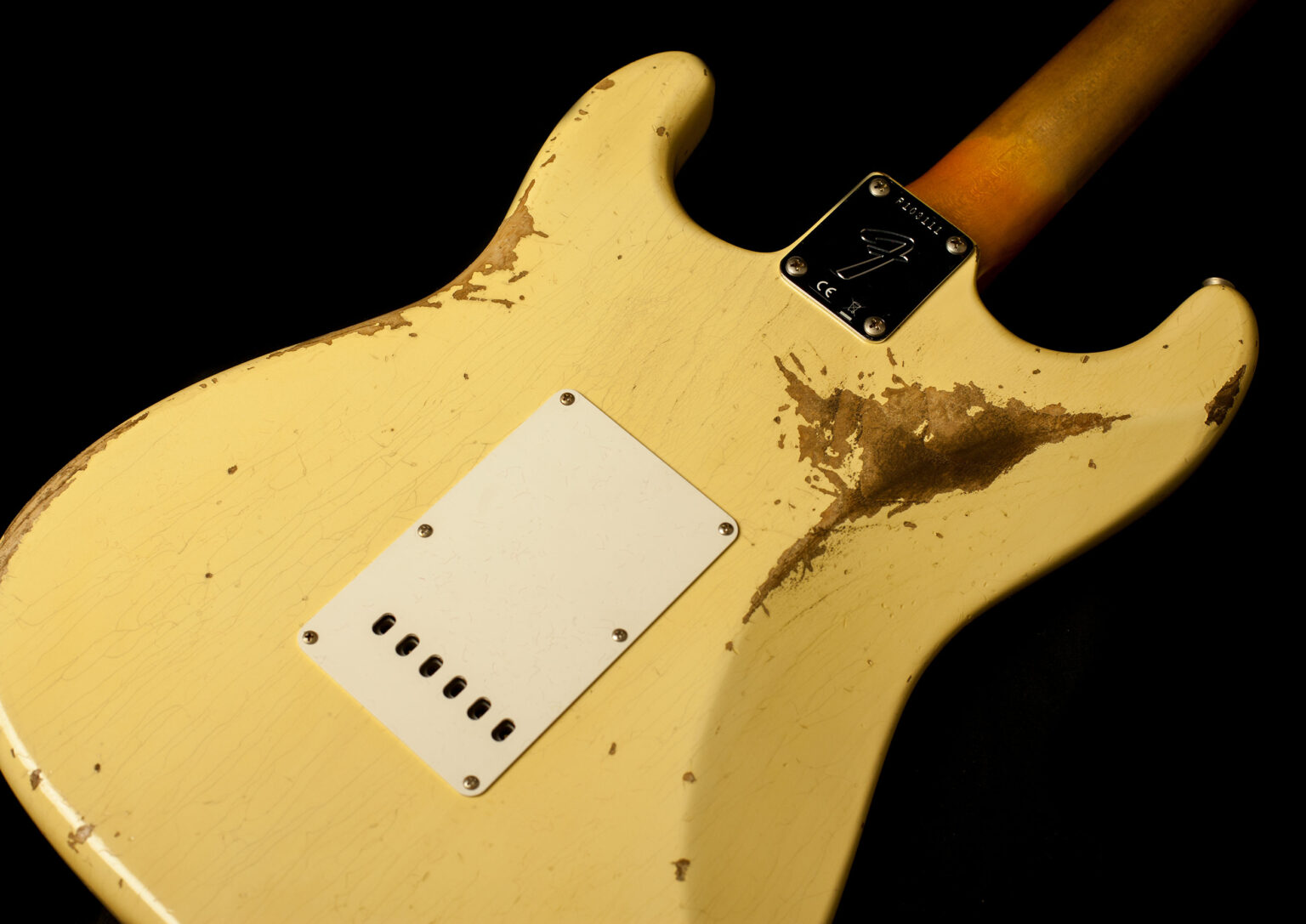 Fender Stratocaster '69 Heavy Relic Aged Vintage White – Bild 7