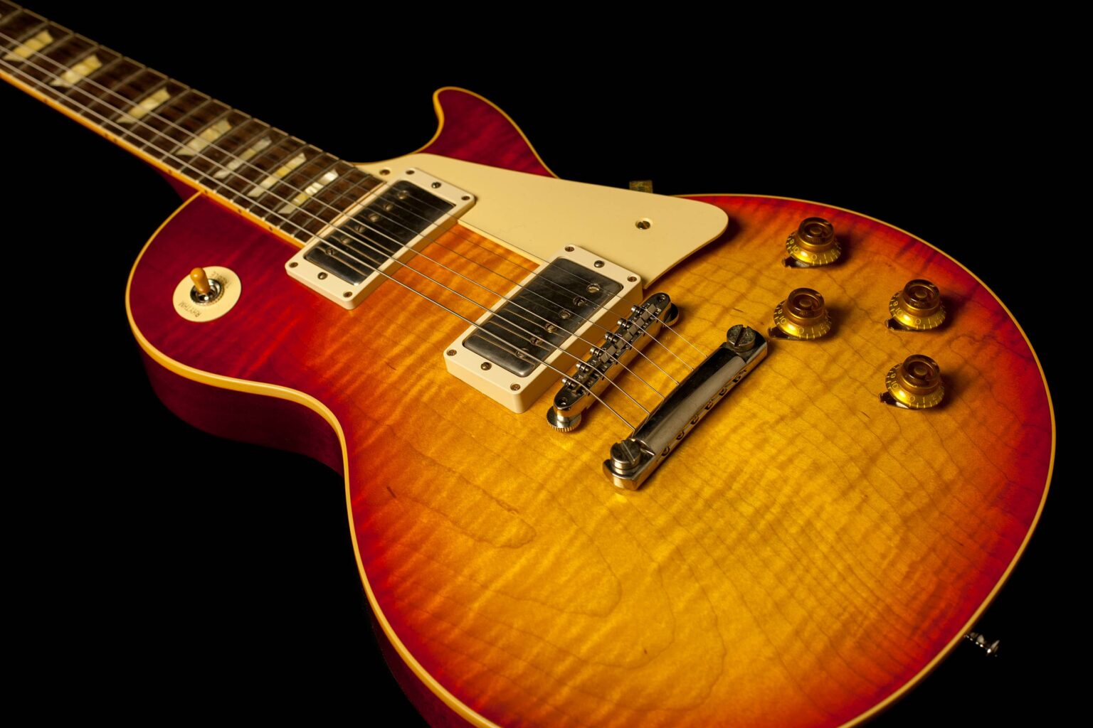 Gibson Les Paul Standard 1958 VOS Washed Cherry Sunburst - Image 6