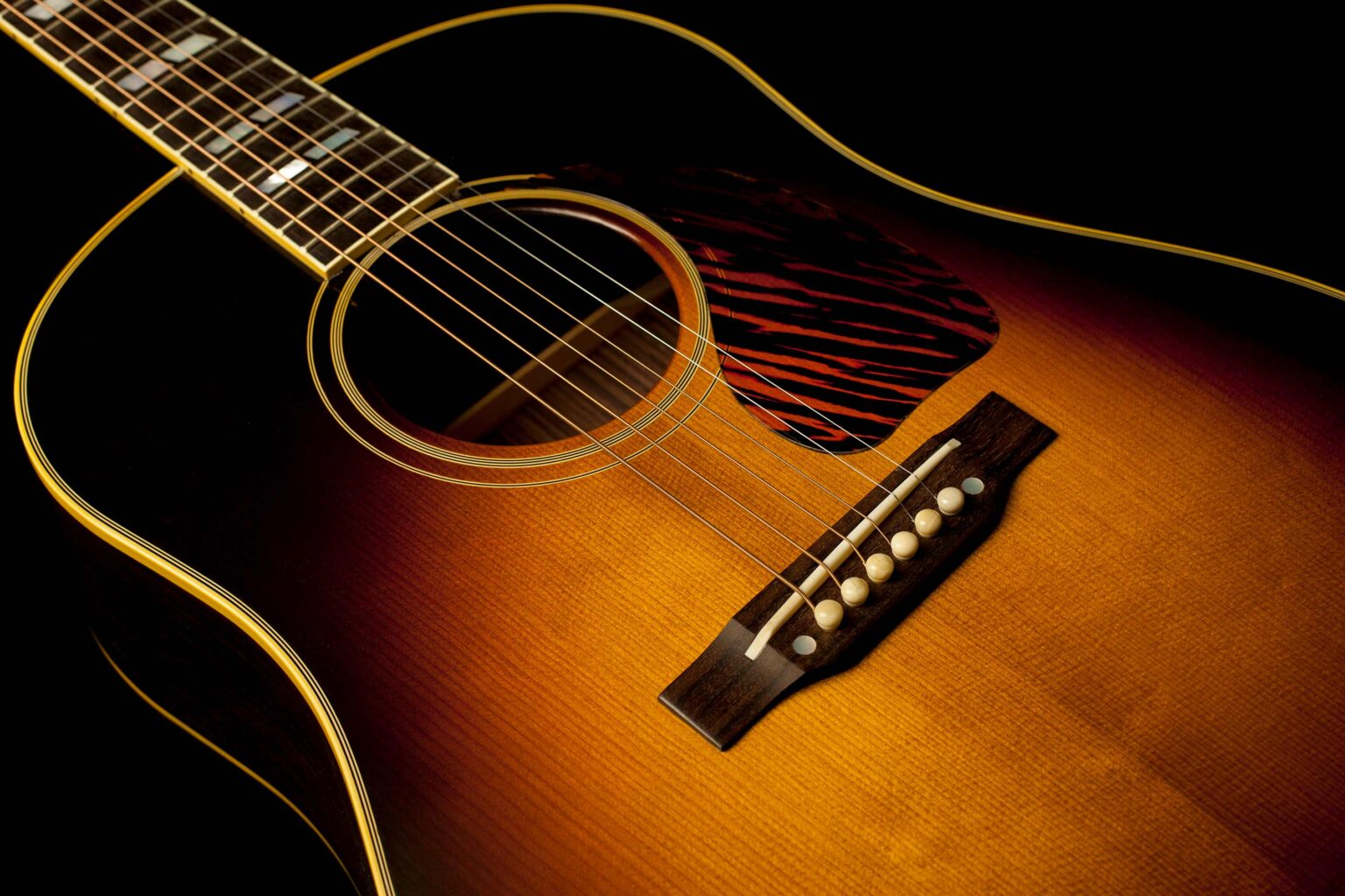 Gibson 1942 Banner Southern Jumbo Vintage Sunburst - Image 6