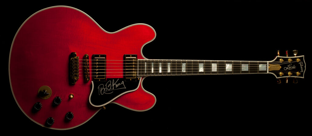 Gibson B.B. King Lucille Cherry Limited Run Signed by King