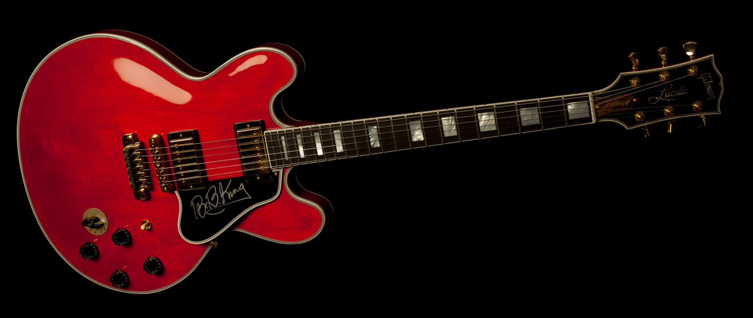 Gibson B.B. King Lucille Cherry Limited Run Signed by King - Image 7