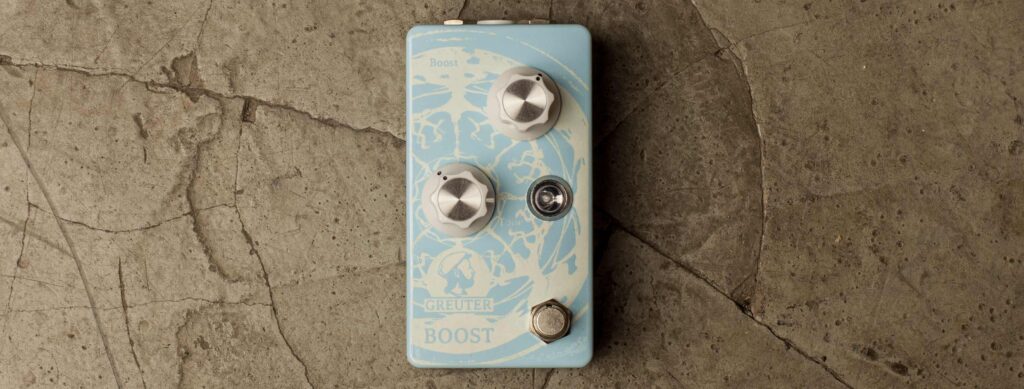 Greuter Audio Boost White on Baby Blue