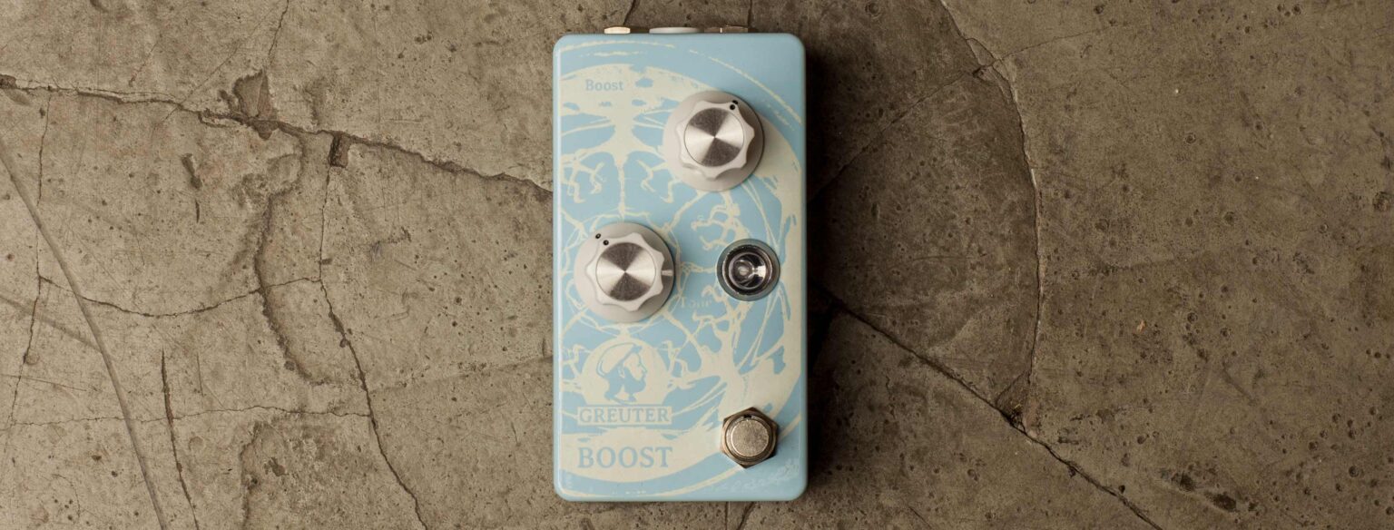 Greuter Audio Boost White on Baby Blue