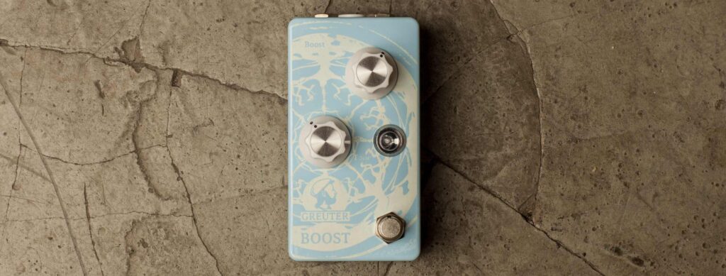 Greuter Audio Boost White on Baby Blue
