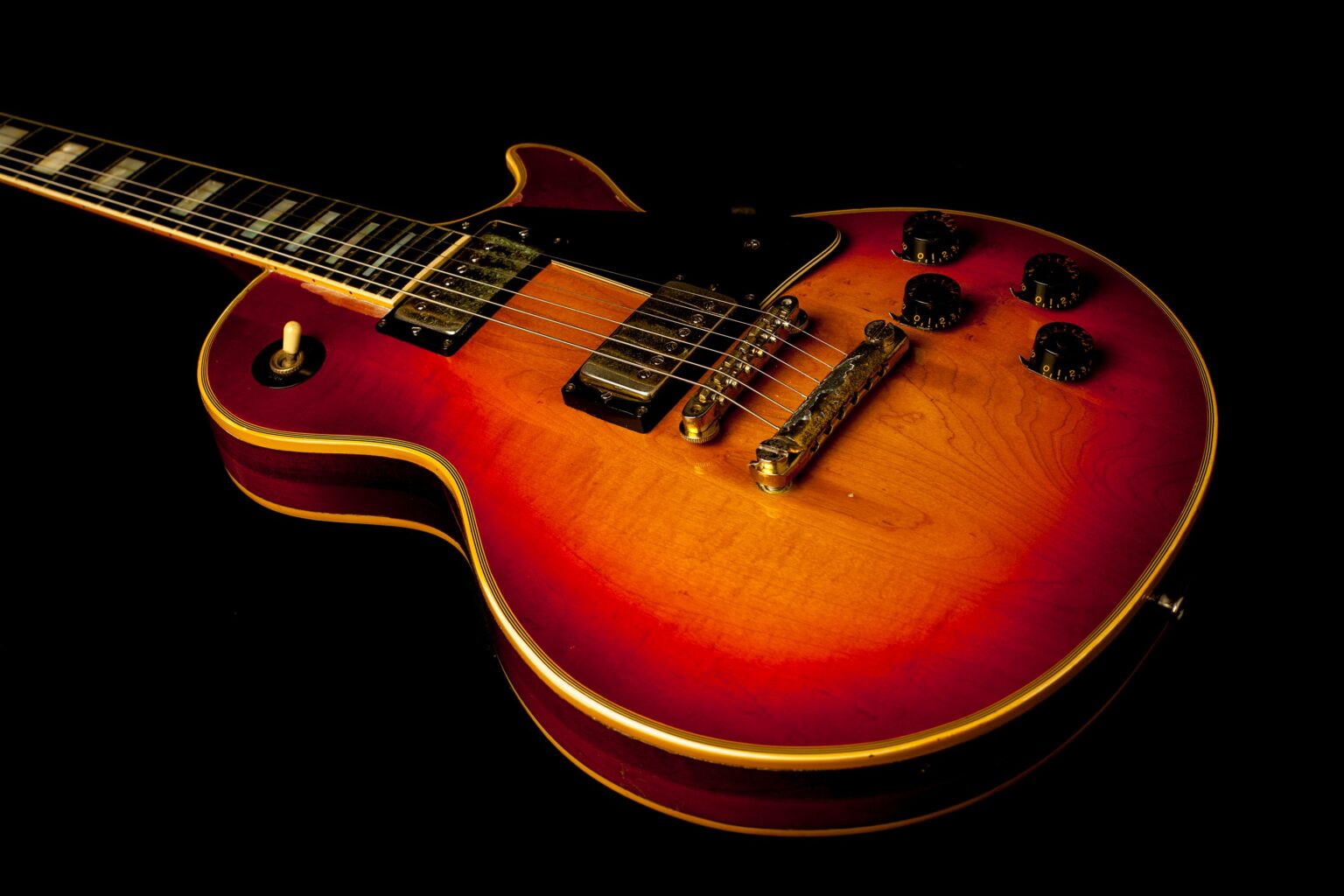 Gibson Les Paul Custom Cherry Sunburst 1973 - Image 7