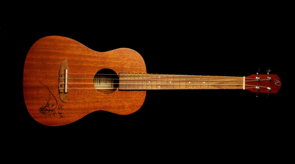 Ortega Baritone Ukulele Bonfire Series Mahogany