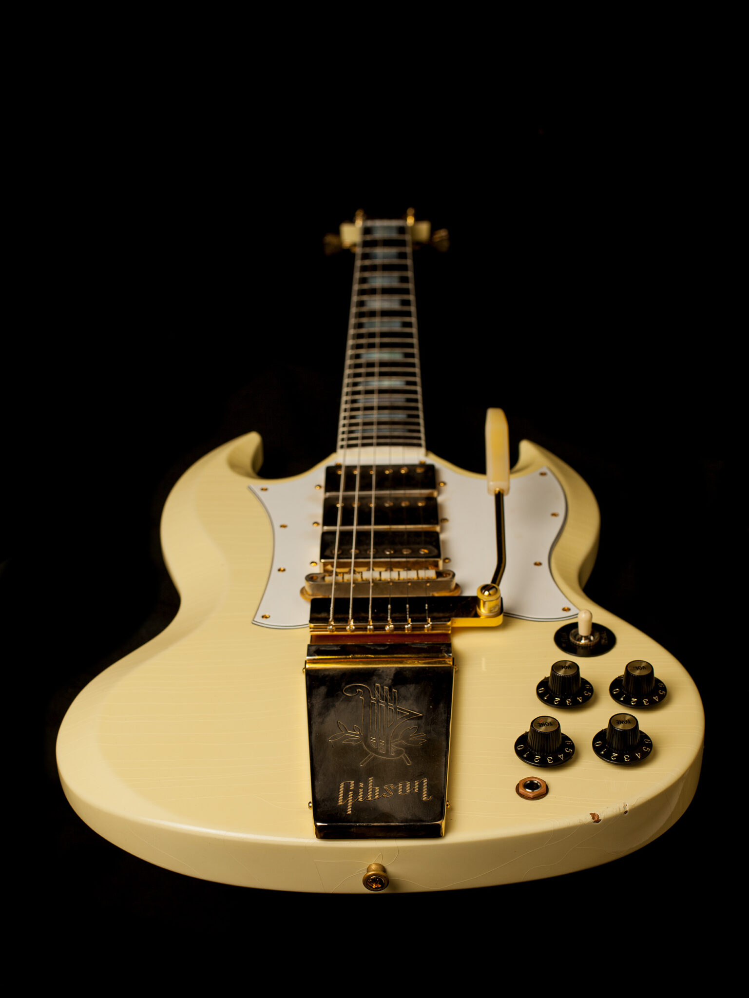 Gibson Jimi Hendrix 1967 SG Custom  Aged Polaris White – Bild 12