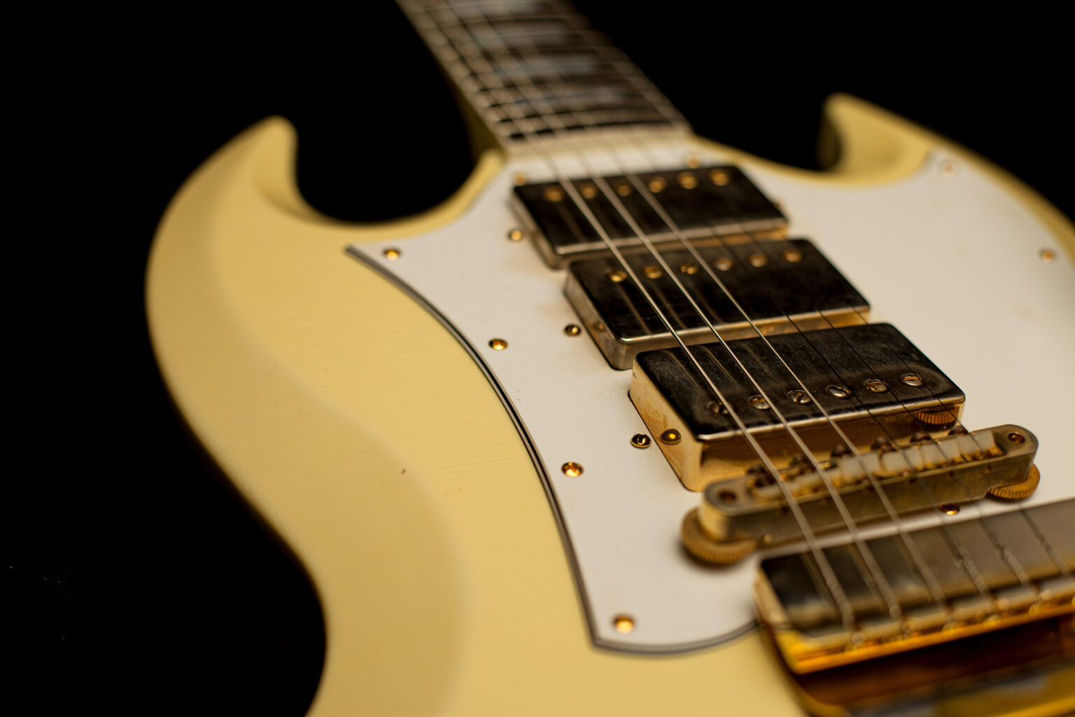 Gibson Jimi Hendrix 1967 SG Custom  Aged Polaris White – Bild 13