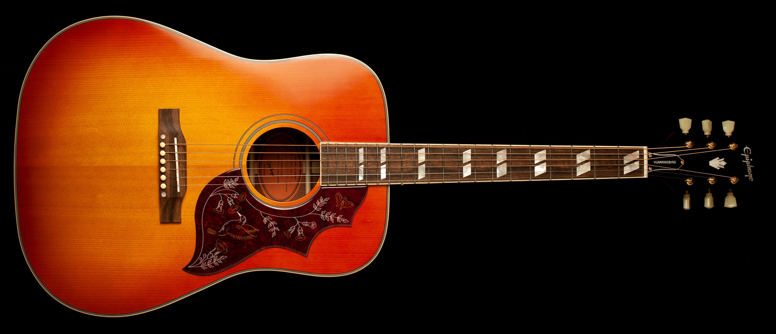 Epiphone Hummingbird Aged Cherry Sunburst Gloss